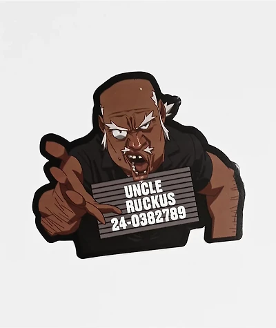 The Boondocks Uncle Rukus Mugshot Sticker