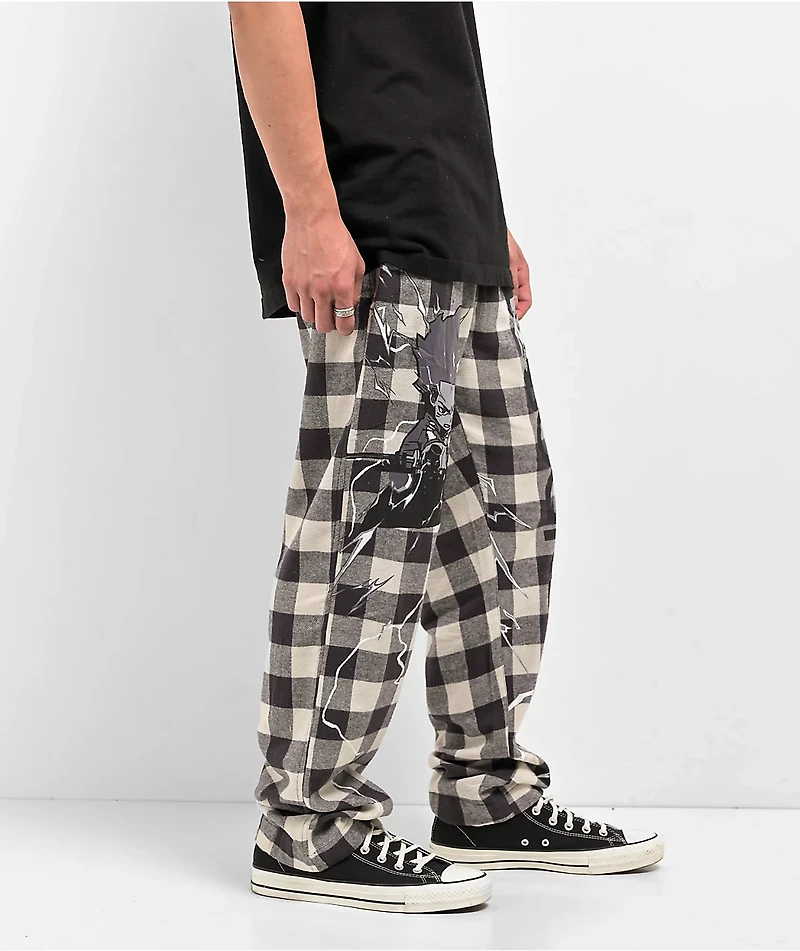 The Boondocks White Plaid Pajama Pants