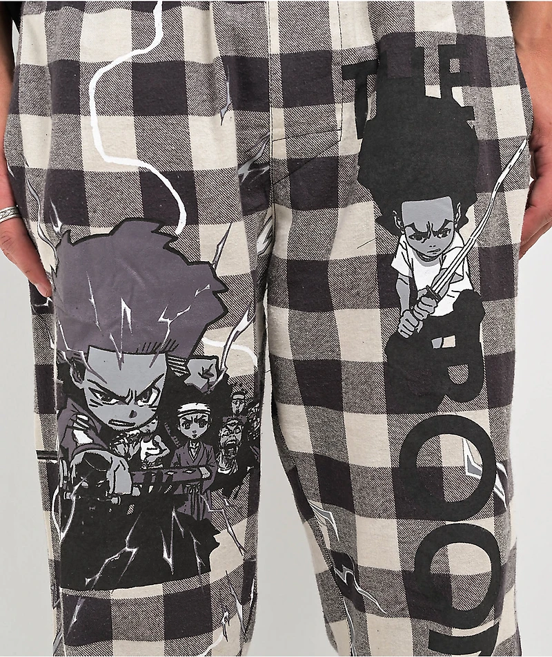 The Boondocks White Plaid Pajama Pants