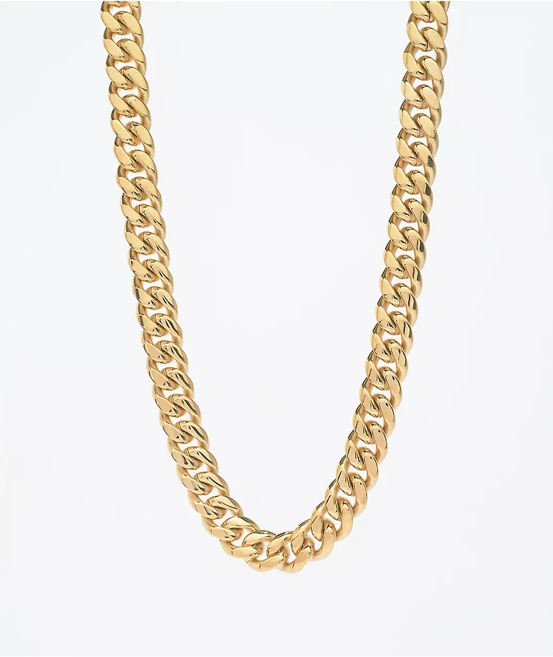 The Gold Gods 12mm Miami Cuban Link Chain Necklace