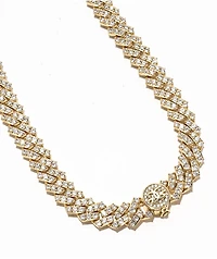 The Gold Gods 12mm Straight Edge Cuban Chain Necklace