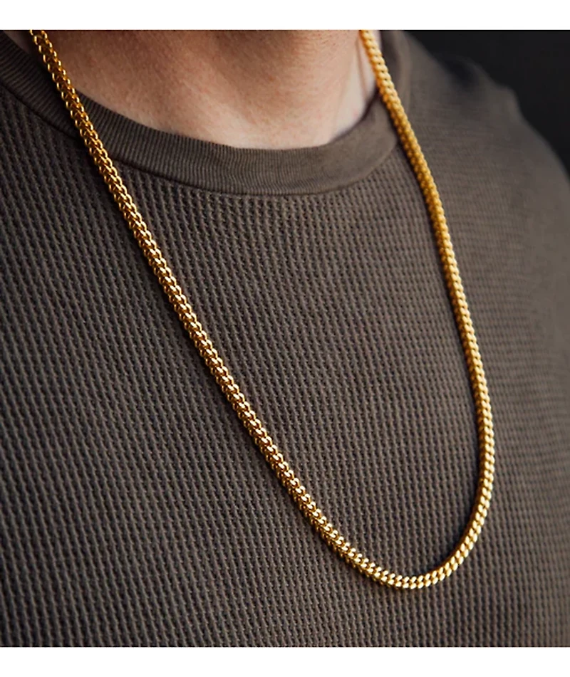 The Gold Gods 18" Franco Yellow Chain Necklace