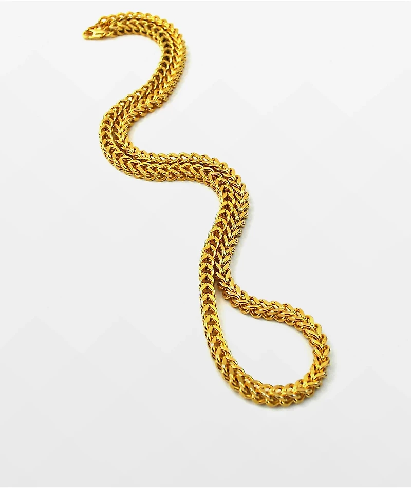 The Gold Gods 18" Franco Yellow Chain Necklace