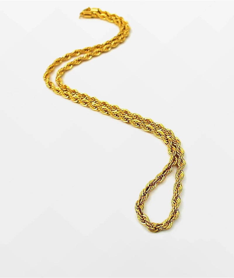 The Gold Gods 18" Rope Yellow Chain Necklace