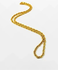 The Gold Gods 18" Rope Yellow Chain Necklace