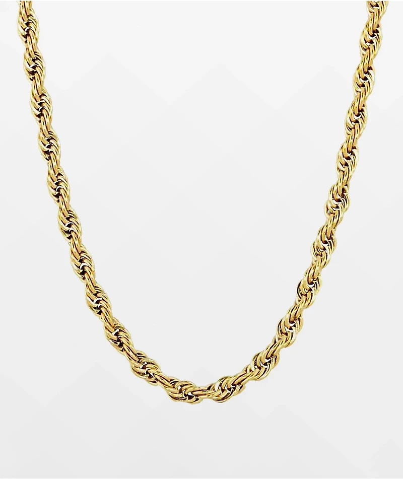 The Gold Gods 18" Rope Yellow Chain Necklace
