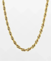 The Gold Gods 18" Rope Yellow Chain Necklace