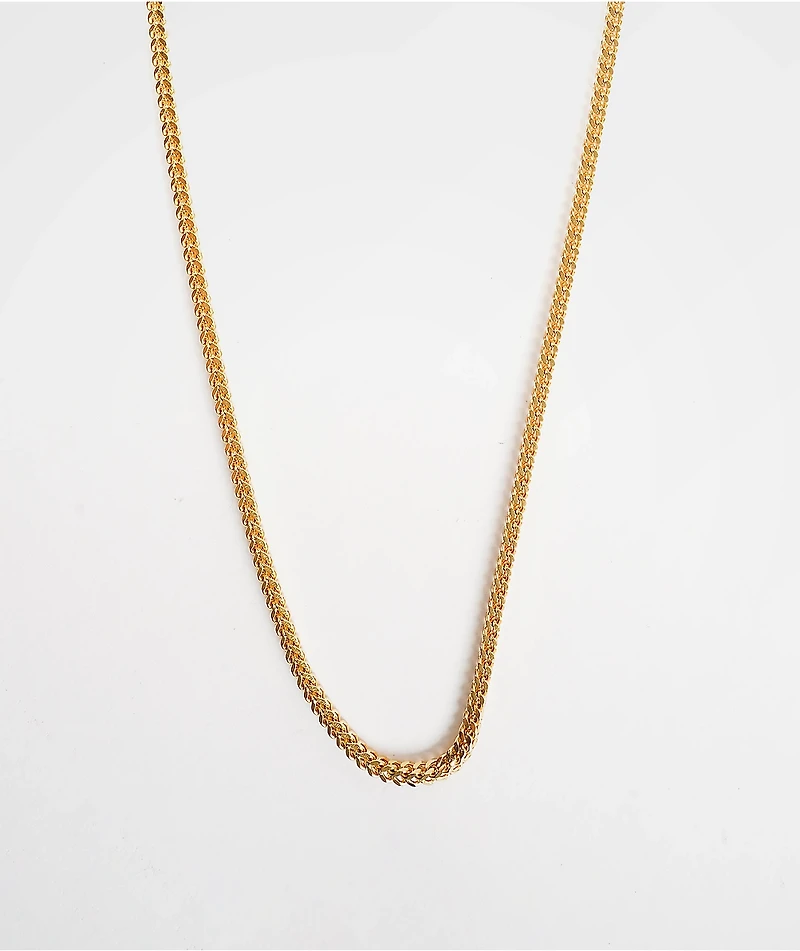 The Gold Gods 2.5mm Gold Franco Chain Necklace