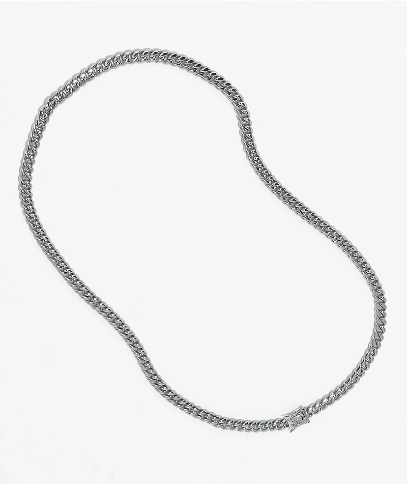 The Gold Gods 22" Miami Cuban White Gold Link Chain Necklace