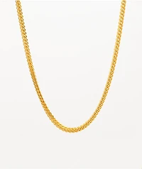 The Gold Gods 22" Yellow Gold Franco Box Chain Necklace