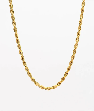The Gold Gods 22" Yellow Rope Chain Necklace