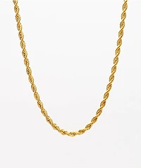 The Gold Gods 22" Yellow Rope Chain Necklace