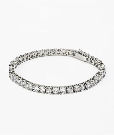 The Gold Gods 4mm White Gold Diamond Tennis Bracelet