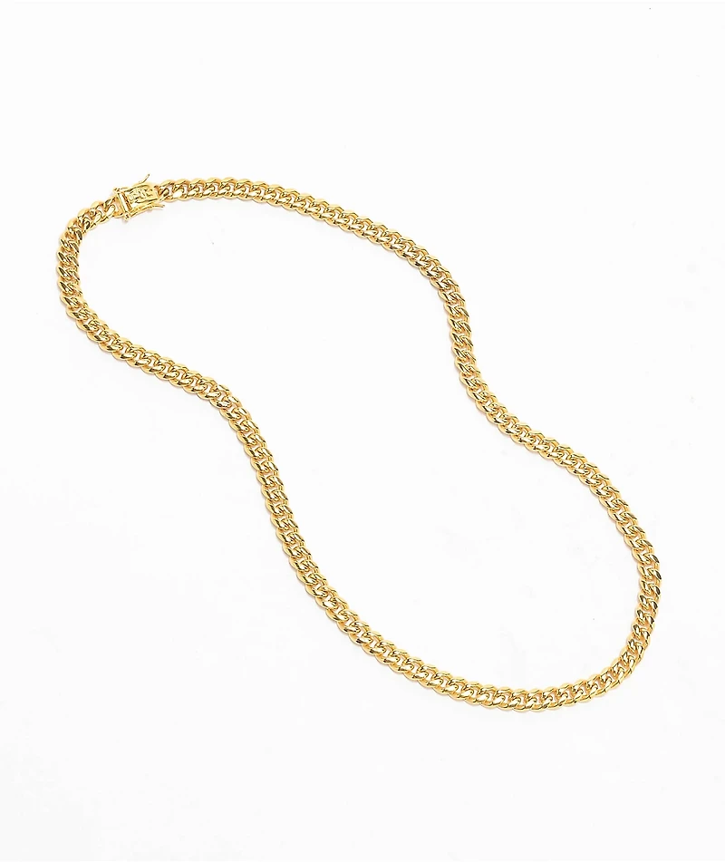 The Gold Gods 6mm Miami Cuban Chain Necklace