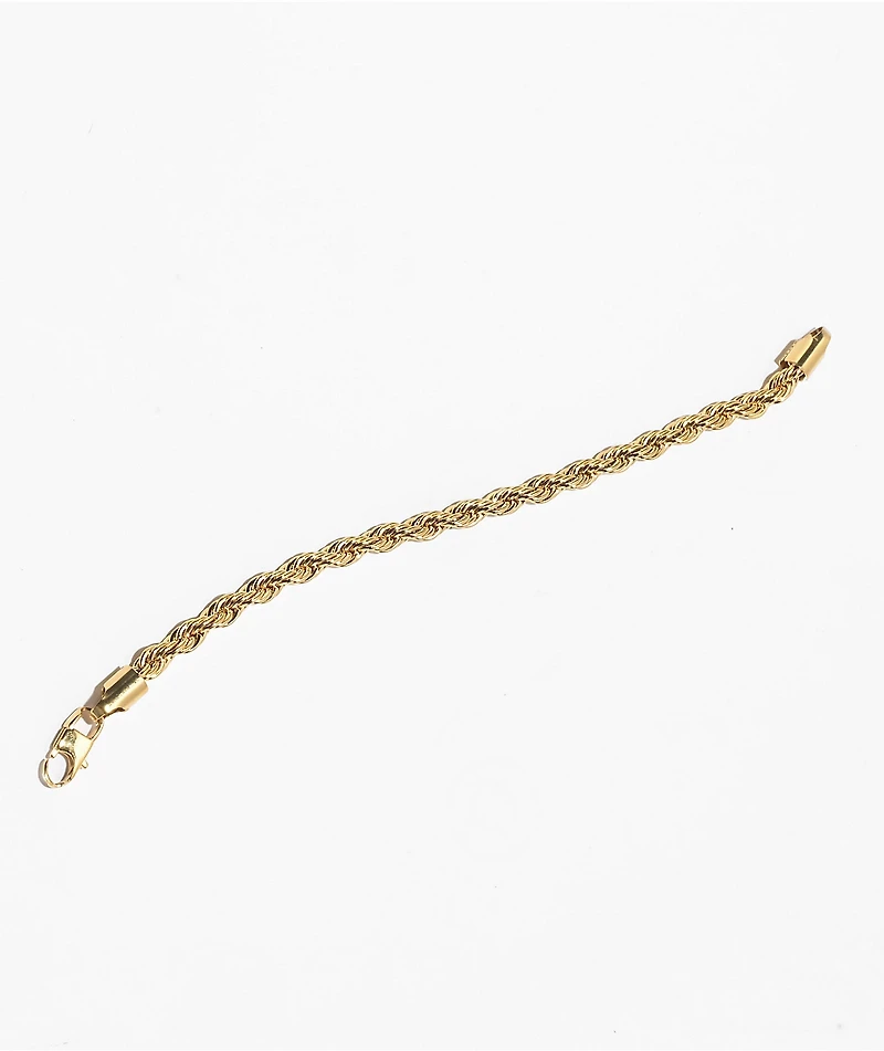 The Gold Gods 6mm Gold Rope Bracelet