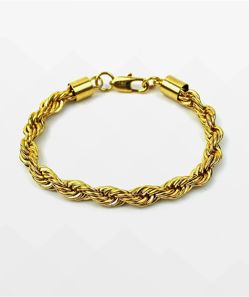 The Gold Gods 6mm Gold Rope Bracelet