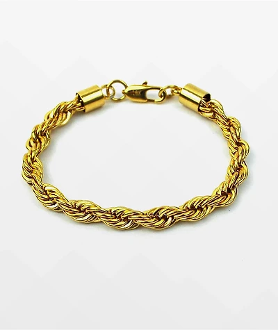 The Gold Gods 6mm Gold Rope Bracelet