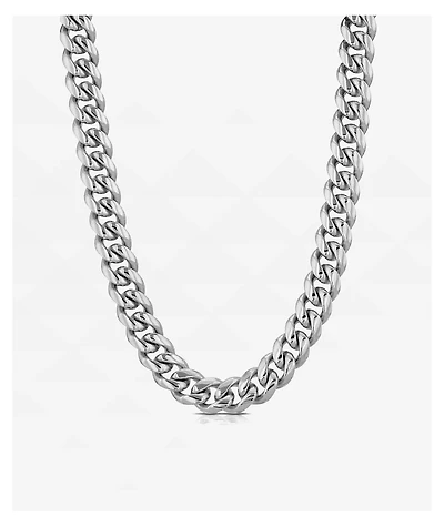 The Gold Gods 6mm Miami Cuban Chain 18" White Gold Necklace