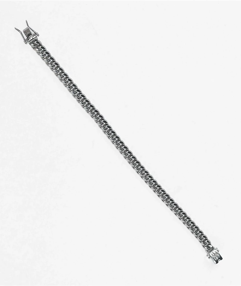 The Gold Gods 6mm Miami Cuban White Gold Bracelet