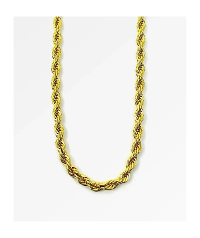 The Gold Gods 6mm Rope Chain Necklace
