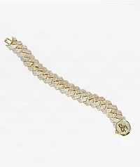 The Gold Gods Diamond Cuban Link 18mm Yellow Gold Bracelet
