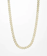 The Gold Gods Diamond Y Link 18" 8mm Gold Necklace