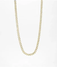 The Gold Gods Diamond Y Link 22" 8mm Gold Necklace