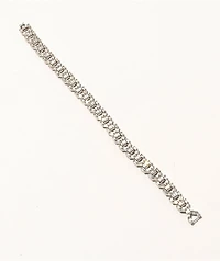 The Gold Gods Diamond Y Link 8mm White Gold Bracelet