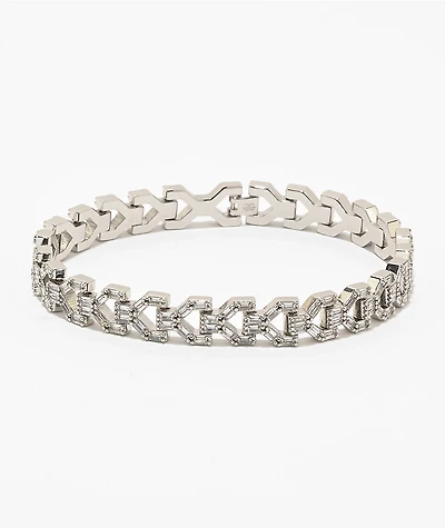 The Gold Gods Diamond Y Link 8mm White Gold Bracelet