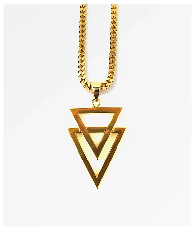 The Gold Gods Dual Arrow 22"  Necklace