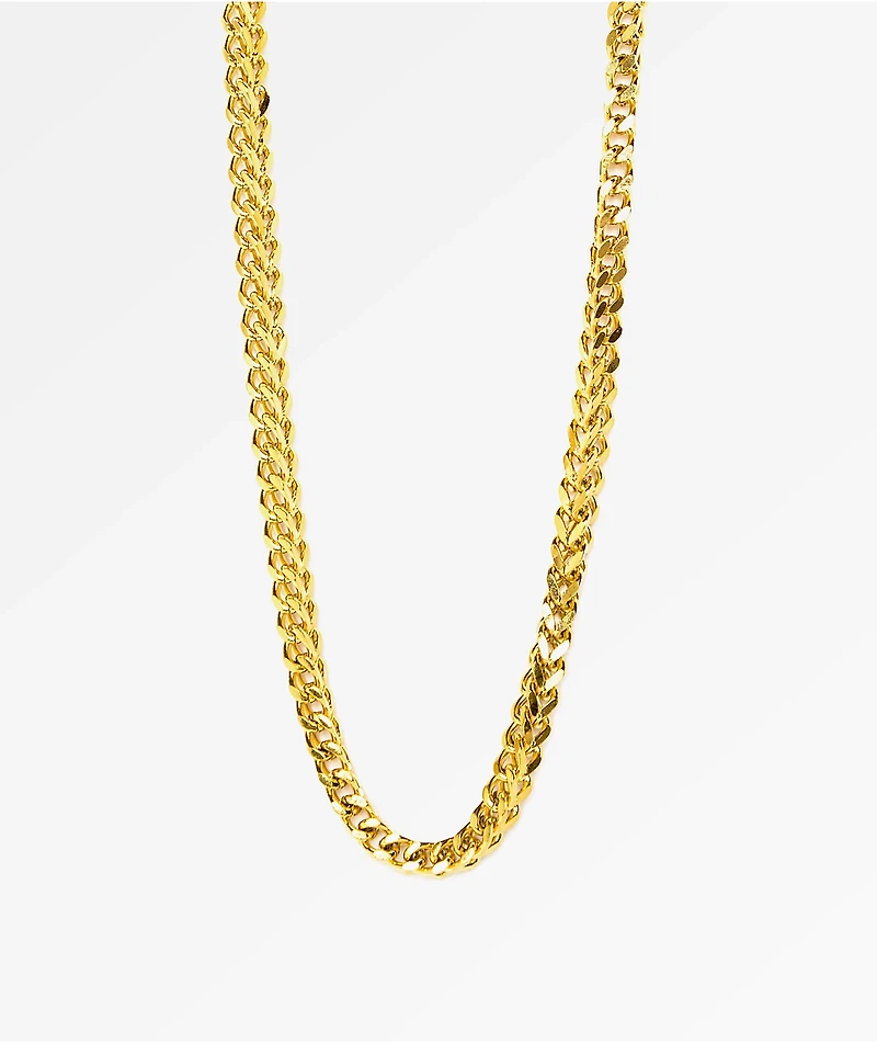 The Gold Gods Franco Box Chain 28"  Necklace