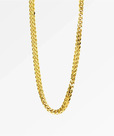 The Gold Gods Franco Box Chain 28"  Necklace