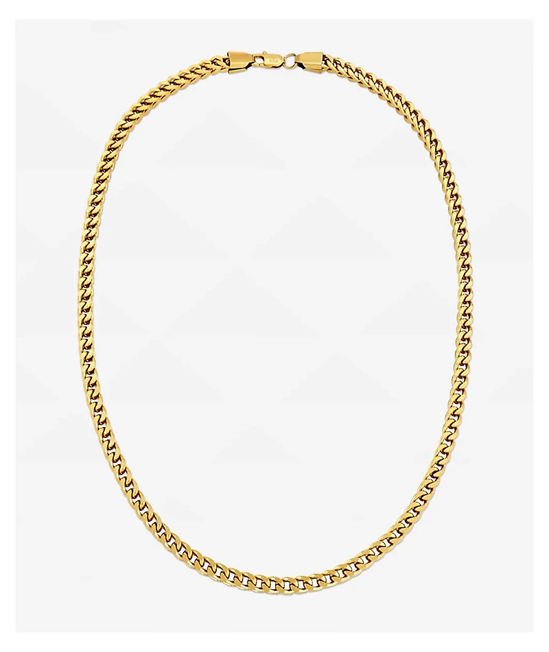 The Gold Gods Gold 24" Franco Box Chain Necklace