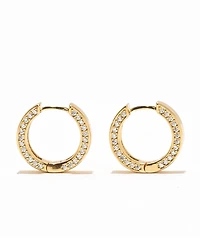 The Gold Gods Gold Diamond Hoop Earrings