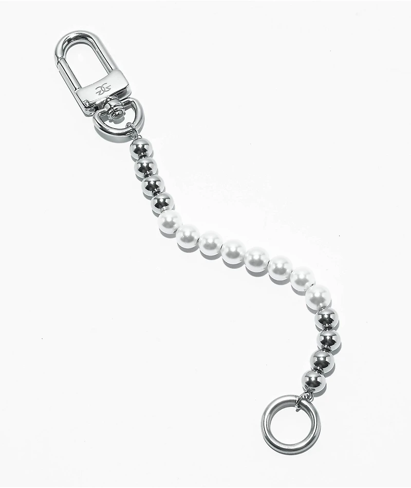 The Gold Gods Half Pearl 7.5" White Gold Bracelet