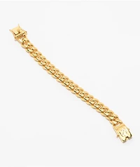 The Gold Gods Miami Cuban Link 12mm Yellow Gold Bracelet