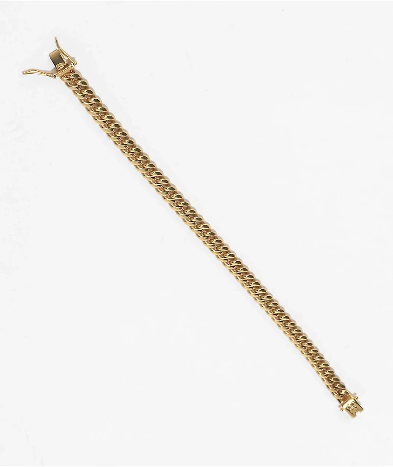 The Gold Gods Miami Cuban Link 6mm Yellow Gold Bracelet
