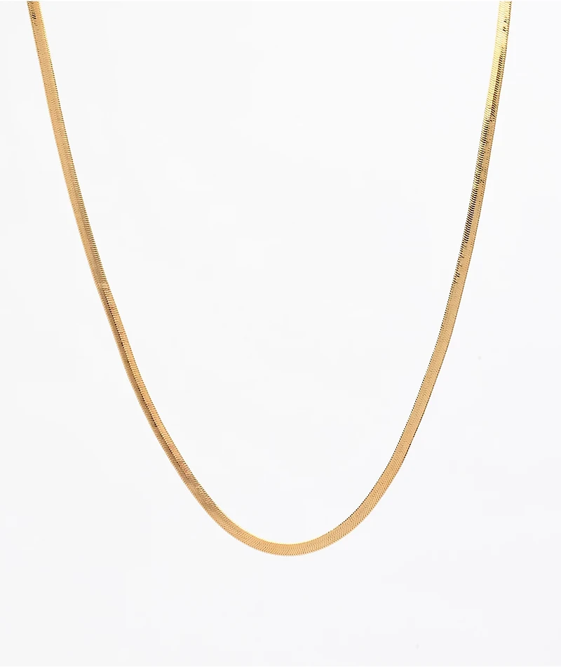 The Gold Gods Micro Herringbone Chain