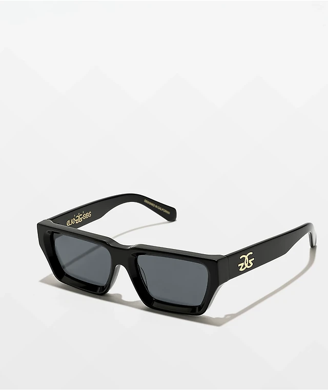 The Gold Gods NYX Black Square Sunglasses | Arden Fair display picture 2