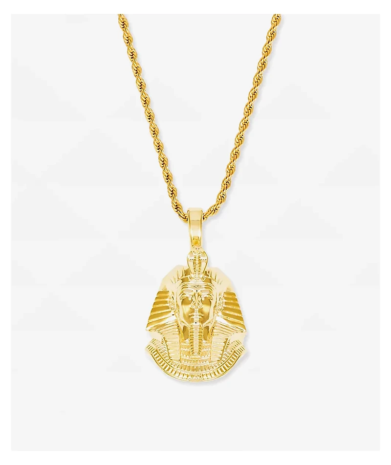The Gold Gods Pharoah 22" Gold Rope Chain Necklace