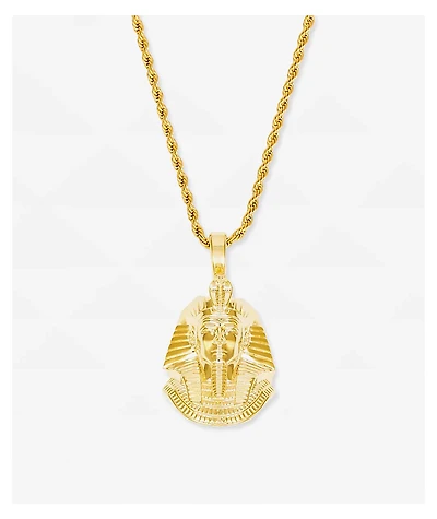 The Gold Gods Pharoah 22" Gold Rope Chain Necklace