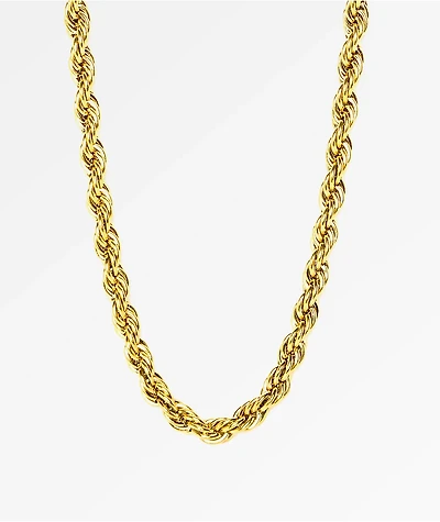 The Gold Gods Rope Chain 28"  Necklace