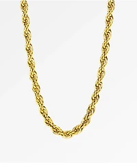 The Gold Gods Rope Chain 28"  Necklace