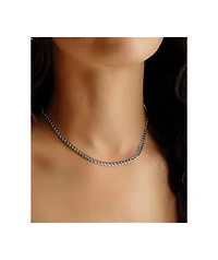 The Gold Gods Silver 20" Curb Cuban Chain Necklace