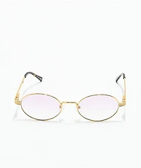 The Gold Gods The Ares Gold & Pink Gradient Sunglasses
