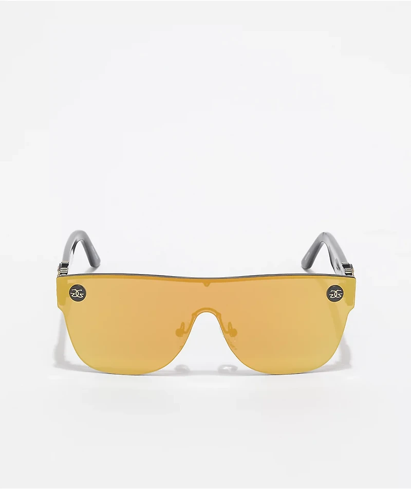 The Gold Gods The Cronos Black & Gold Flash Sunglasses