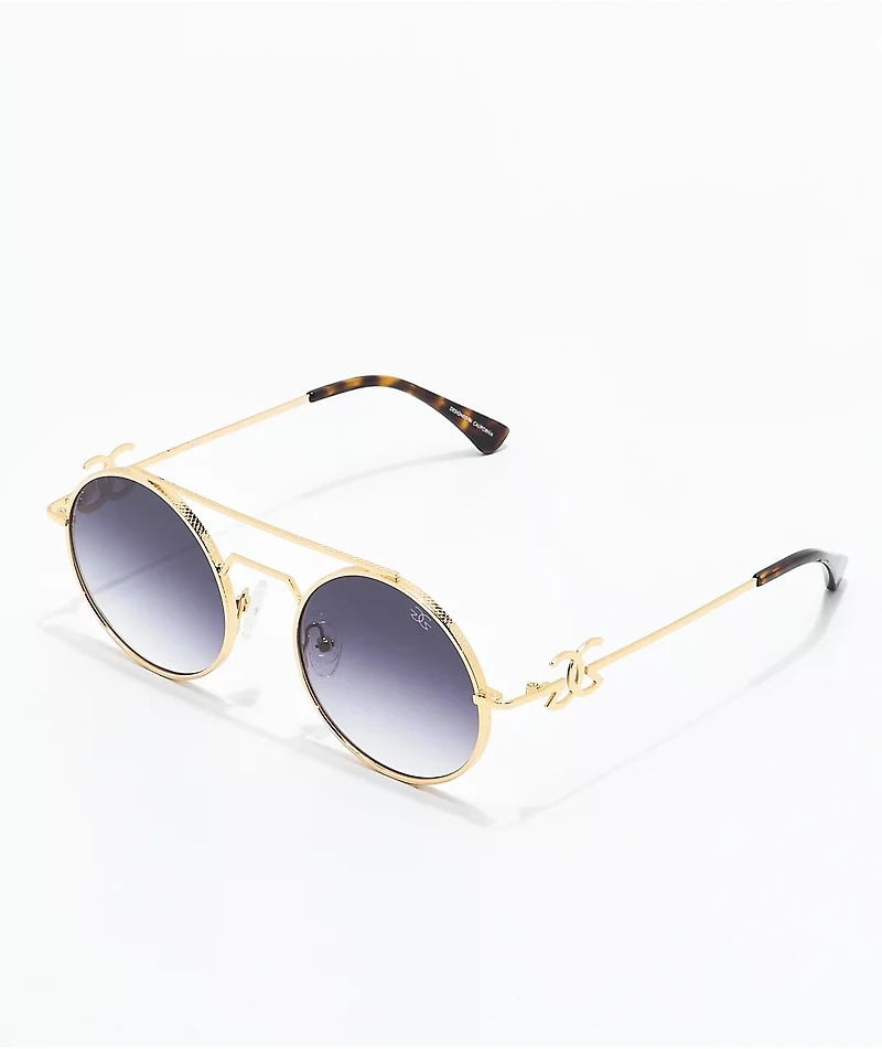 The Gold Gods The Visionaries Black Gradient Sunglasses