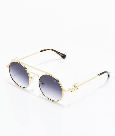 The Gold Gods The Visionaries Black Gradient Sunglasses