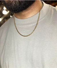 The Gold Gods Vermeil Diamond 20" Rope Chain Necklace