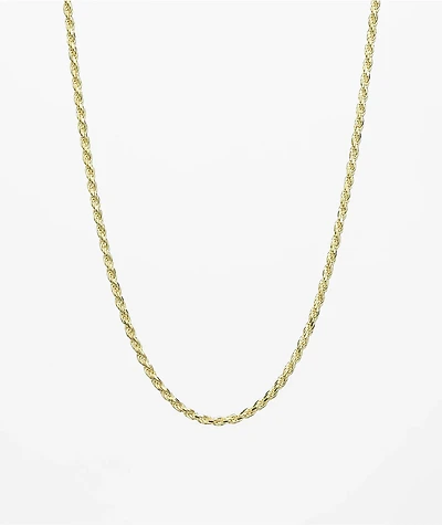 The Gold Gods Vermeil Diamond 20" Rope Chain Necklace